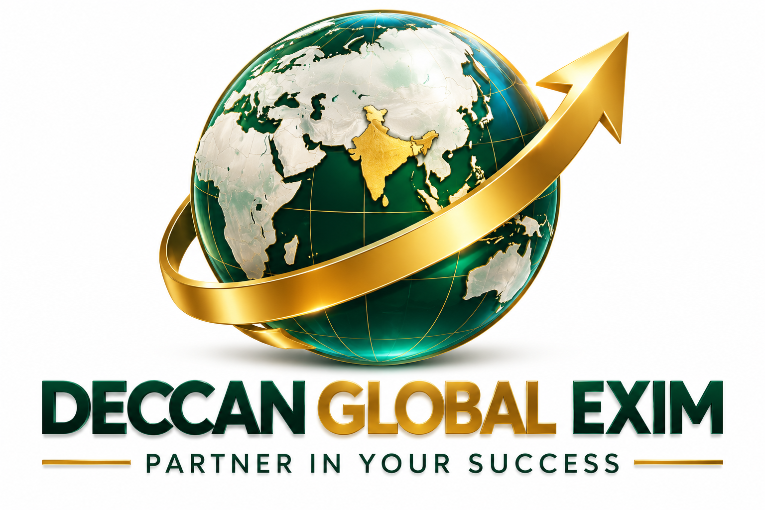 Deccan Global Exim globe logo